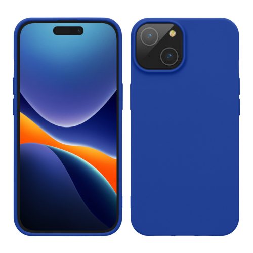 Kwmobile калъф за Apple iPhone 15 Plus, син, силиконов, 61958.134