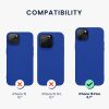 Kwmobile калъф за Apple iPhone 15 Plus, син, силиконов, 61958.134