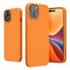 Kwmobile калъф за Apple iPhone 15, оранжев, силиконов, 61957.15