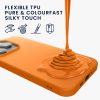 Kwmobile калъф за Apple iPhone 15, оранжев, силиконов, 61957.15