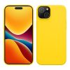 Kwmobile калъф за Apple iPhone 15, жълт, силиконов, 61953.165