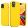 Kwmobile калъф за Apple iPhone 15, жълт, силиконов, 61953.165