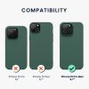 Kwmobile калъф за Apple iPhone 15 Pro Max, зелен, силиконов, 61956.166