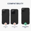 Kwmobile калъф за Apple iPhone 15 Plus, черен, силиконов, 61958.47