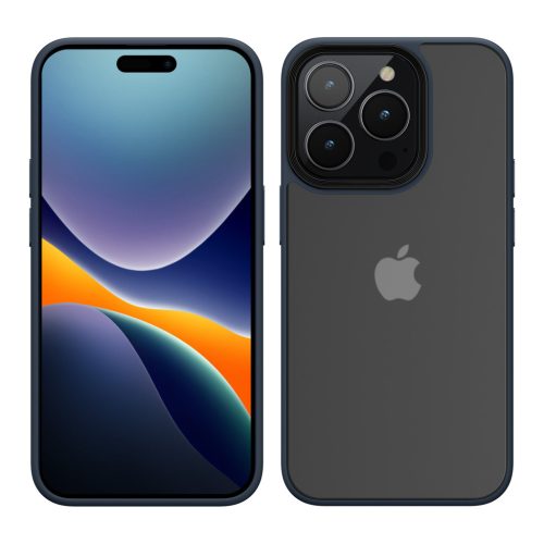 Kwmobile калъф за Apple iPhone 15 Pro, син/прозрачен, поликарбонат, 61963.17