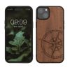 Kwmobile калъф за Apple iPhone 15 Plus, кафяв, дърво/силикон, 62012.01
