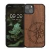 Kwmobile калъф за Apple iPhone 15 Plus, кафяв, дърво/силикон, 62012.01