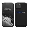 Kwmobile калъф за Apple iPhone 15, черен, силиконов, 62017.01
