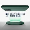 Kwmobile калъф за Apple iPhone 15 Pro, зелен, силиконов, 61955.166