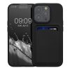 Kwmobile калъф за Apple iPhone 15 Pro, черен, силиконов, 62019.01