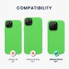Kwmobile калъф за Apple iPhone 15 Pro, зелен, силиконов, 61955.159