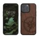 Kwmobile калъф за Apple iPhone 15 Pro Max, кафяв, дърво/силикон, 62014.01