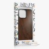 Kwmobile калъф за Apple iPhone 15 Pro Max, кафяв, дърво/силикон, 62014.01