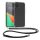 Kwmobile калъф с връзка за Apple iPhone 15 Plus, прозрачен/черен, силиконов, 62034.01