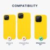 Kwmobile калъф за Apple iPhone 15 Pro, жълт, силиконов, 61955.165