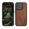 Kwmobile калъф за Apple iPhone 15 Pro, кафяв, дърво/силикон, 62009.18