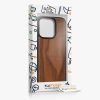 Kwmobile калъф за Apple iPhone 15 Pro, кафяв, дърво/силикон, 62009.18