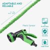 Furtun de gradina extensibil Navaris 15-30m, cu pistol stropire 10 functii, 61949.04