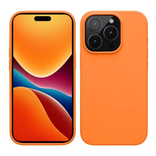 Kwmobile калъф за Apple iPhone 15 Pro Max, оранжев, силиконов, 61956.15