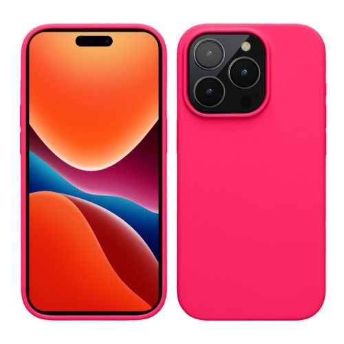 Kwmobile калъф за Apple iPhone 15 Pro, розов, силиконов, 61955.77