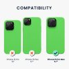 Kwmobile калъф за Apple iPhone 15 Pro Max, зелен, силиконов, 61956.159