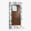 Kwmobile калъф за Apple iPhone 15 Pro, кафяв, дърво/силикон, 62013.01
