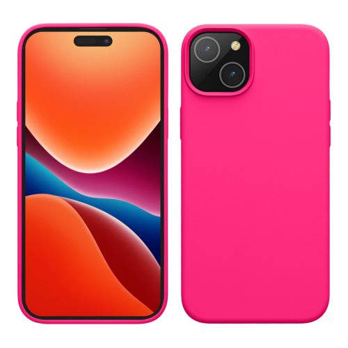 Kwmobile калъф за Apple iPhone 15 Plus, розов, силиконов, 61954.77