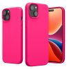 Kwmobile калъф за Apple iPhone 15 Plus, розов, силиконов, 61954.77
