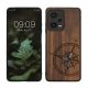 Калъф Kwmobile за Xiaomi Redmi Note 12 Pro 5G, кафяв/син, дърво, KWM000018BW004C
