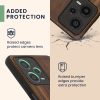 Калъф Kwmobile за Xiaomi Redmi Note 12 Pro 5G, кафяв/син, дърво, KWM000018BW004C