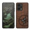Калъф Kwmobile за Xiaomi Redmi Note 12 Pro Plus 5G, кафяв/син, дърво, KWM000018BX004C