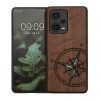Калъф Kwmobile за Xiaomi Redmi Note 12 Pro Plus 5G, кафяв/син, дърво, KWM000018BX004C
