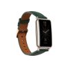 Kwmobile каишка за Huawei Watch Fit mini, зелено/кафяво, естествена кожа, KWM0000174K006C