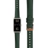 Kwmobile каишка за Huawei Watch Fit mini, зелено/кафяво, естествена кожа, KWM0000174K006C