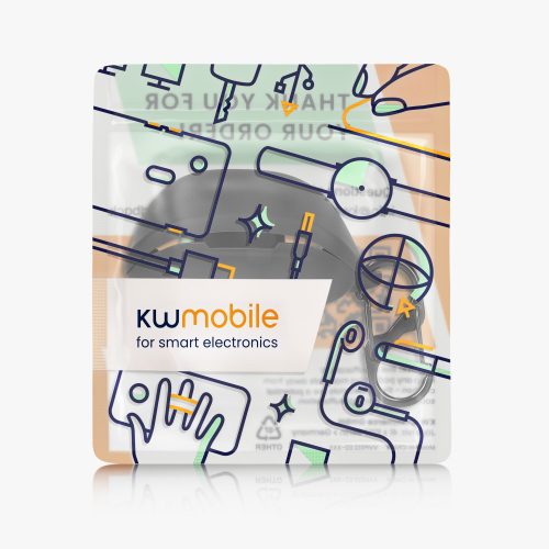 Калъф за слушалки Kwmobile за Asus ROG TWS, черен, силикон, KWM000024SJ001C