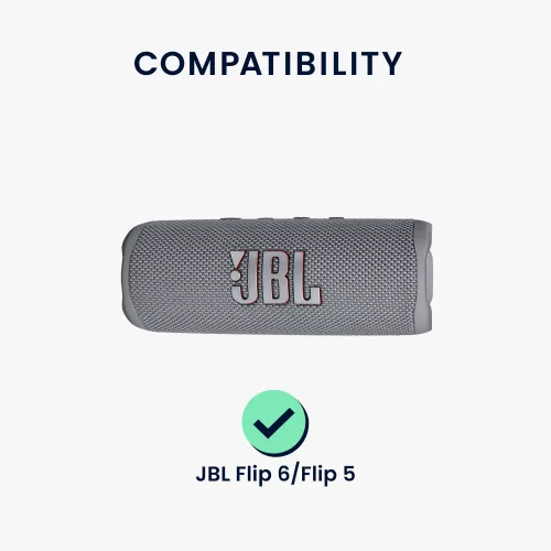 Калъф Kwmobile за JBL Flip 6/Flip 5, черен, силикон, KWM000024SO001C