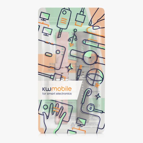 Комплект от 2 каишки Kwmobile за GRV SmartWatch, розово/сиво, силикон, KWM000024SY002C