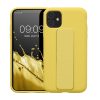 Калъф Kwmobile за Apple iPhone 11, жълт, силикон, KWM000015WC008C