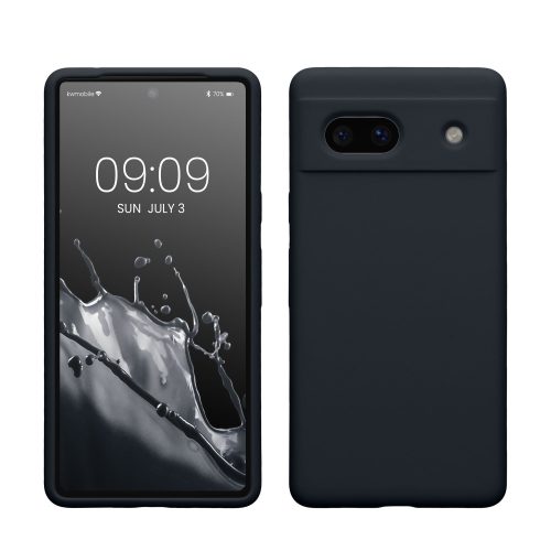 Калъф Kwmobile за Google Pixel 7a, тъмно сив, силикон, KWM000019YE022C