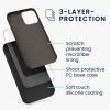 Калъф Kwmobile за Apple iPhone 12/iPhone 12 Pro, черен, силикон, KWM000011JP097C