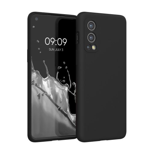 Калъф Kwmobile за OnePlus Nord 2 5G, черен, силикон, KWM000013UZ038C