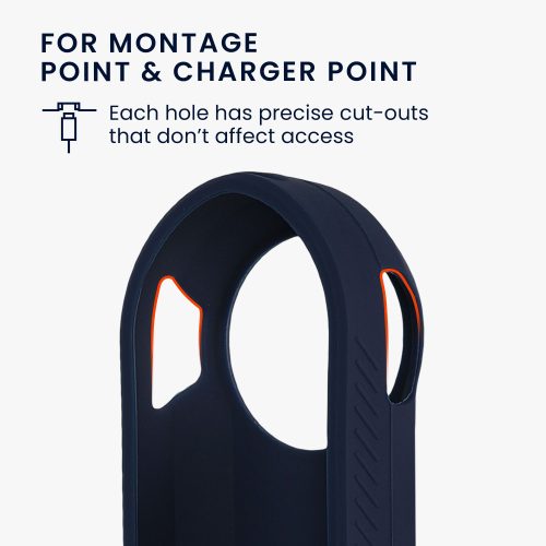 Защитен калъф Kwmobile за Garmin Varia RTL515, тъмно син, силикон, KWM000024US002C