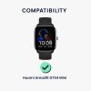 Комплект от 2 защитни фолиа Kwmobile за Amazfit GTS 4 Mini, прозрачно/черно, полимер, KWM000024VF001C