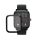 Комплект от 2 защитни фолиа Kwmobile за Amazfit GTS 2 Mini, прозрачно/черно, полимер, KWM000024VG001C