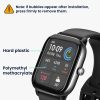 Комплект от 2 защитни фолиа Kwmobile за Amazfit GTS 2 Mini, прозрачно/черно, полимер, KWM000024VG001C
