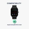 Комплект от 2 защитни фолиа Kwmobile за Amazfit GTS 2 Mini, прозрачно/черно, полимер, KWM000024VG001C