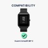 Комплект от 2 защитни фолиа Kwmobile за Amazfit Bip 3, прозрачно/черно, полимер, KWM000024VH001C