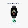 Комплект от 2 защитни фолиа Kwmobile за Amazfit GTS 3, прозрачно/черно, полимер, KWM000024VK001C