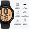Комплект от 2 защитни фолиа Kwmobile за Samsung Galaxy Watch 4, прозрачно/черно, полимер, KWM000024WE001C