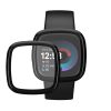 Комплект от 2 защитни фолиа Kwmobile за Fitbit Versa 4/Sense 2, прозрачно/черно, полимер, KWM000024WK001C